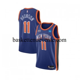 Maillot Basket New York Knicks Jalen Brunson 11 Nike 2023-2024 City Edition Bleu Swingman - Homme